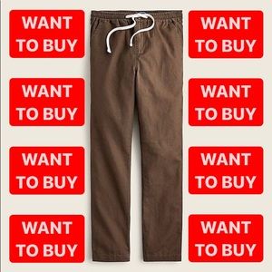 WTB/Want To Buy: J.Crew Men’s Slim Dock Pant in Cotton-Linen